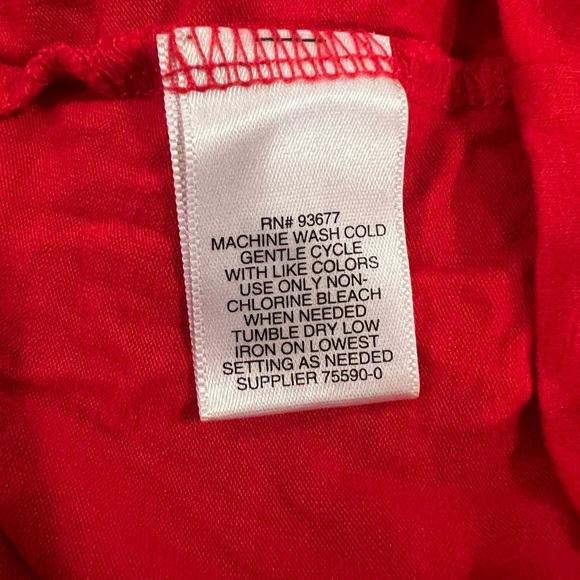 LIZ CLAIBORNE women short sleeve could shoulder top/size L - Picture 9 of 9